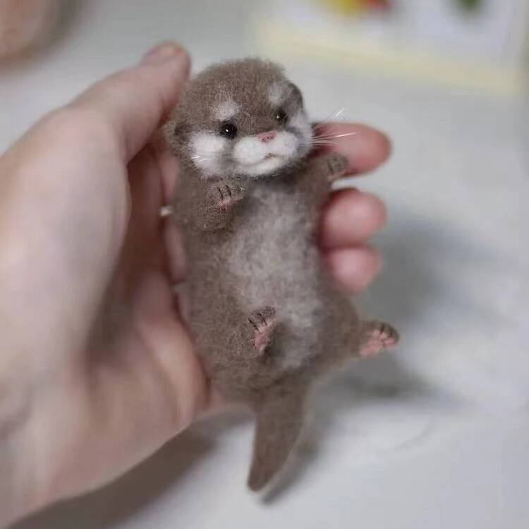 🦦Cute Mini Needle Felted Otter