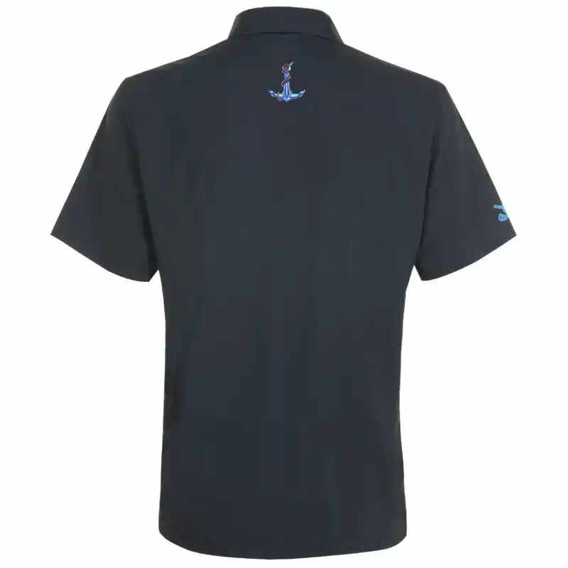 The Birdie Cool-Stretch Men's Golf Shirt (Black)