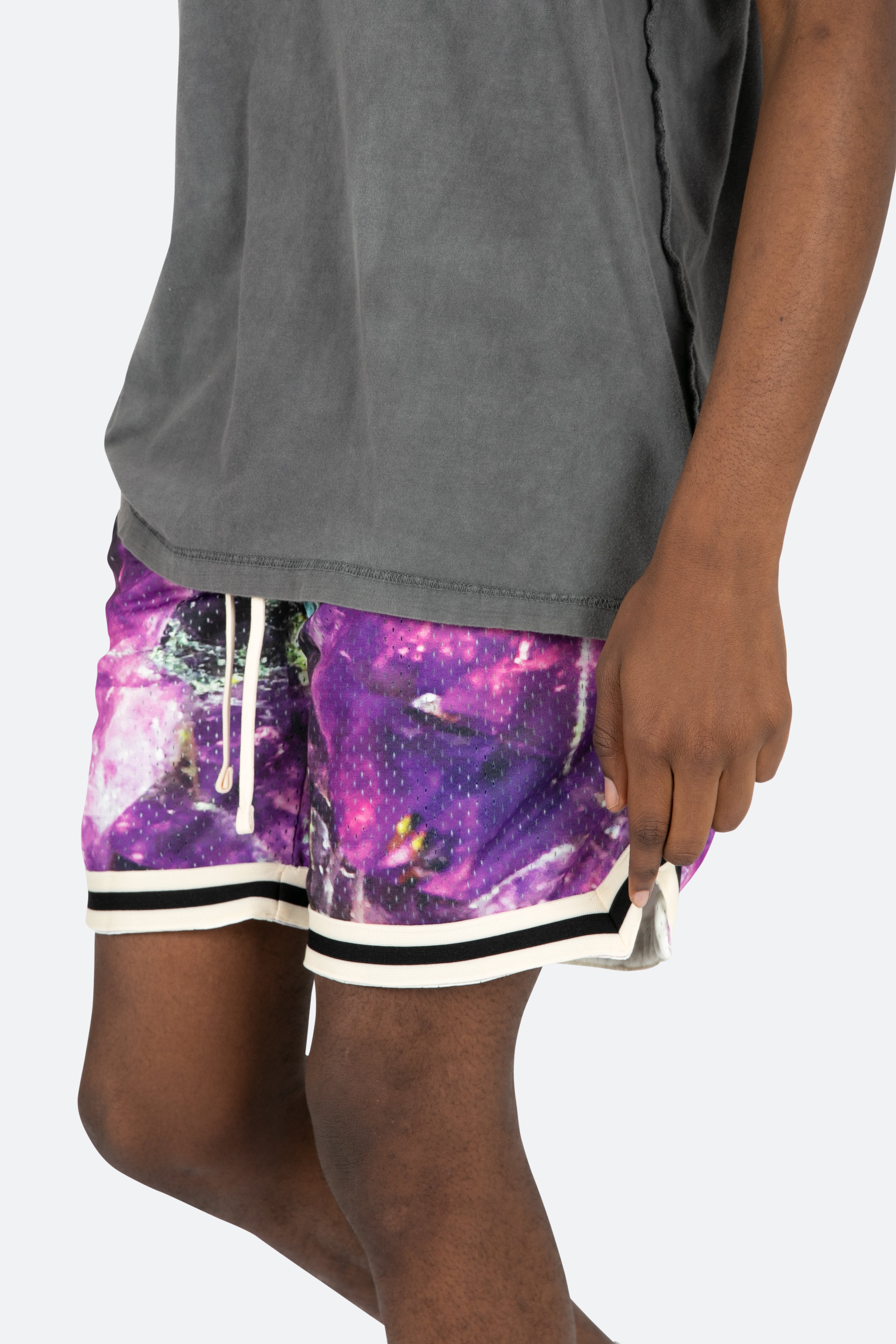Crystal Basketball Shorts - Purple