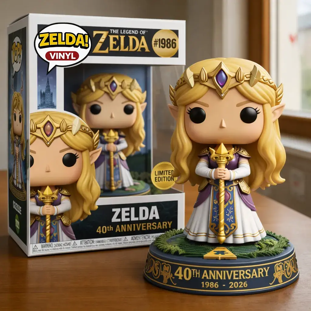 Zelda Limited Edition 40th Anniversary Collector POP Doll(1986-2026）