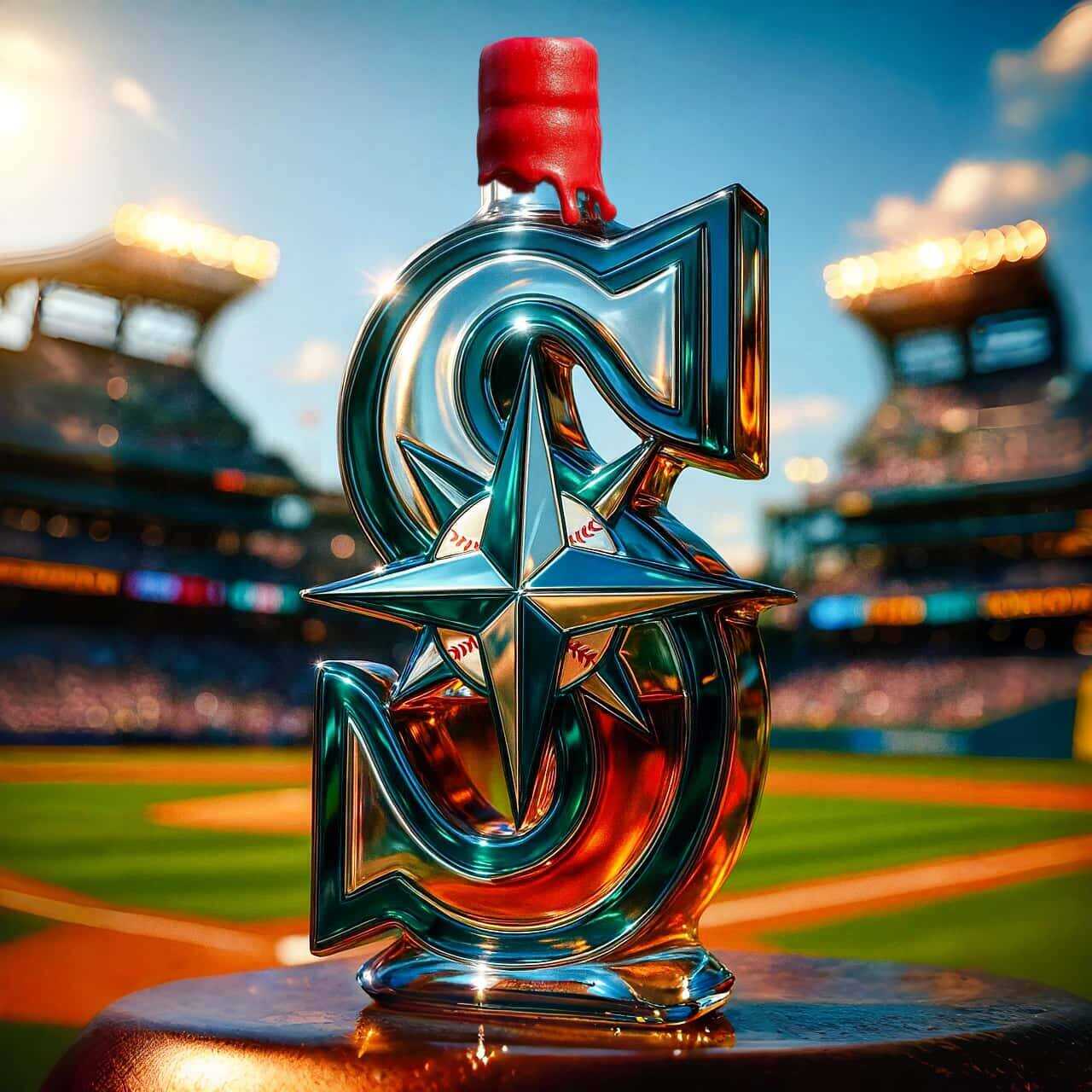 Seattle Mariners Whiskey Bottle