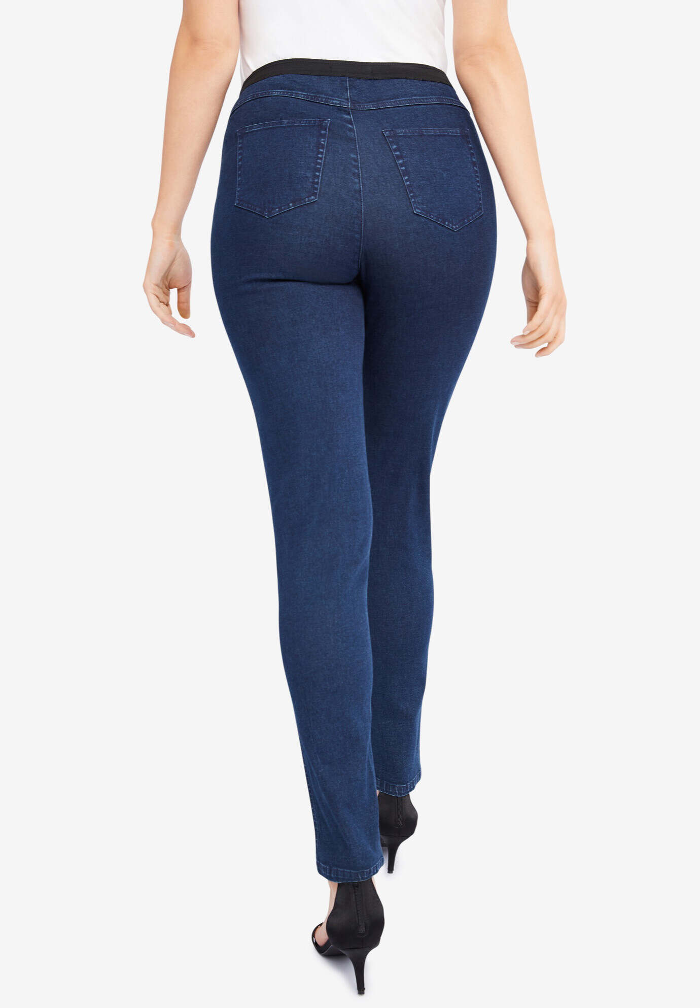 Stretch Denim Straight-Leg Jegging
