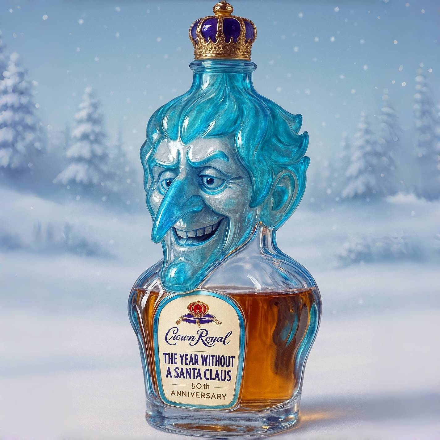 The Year Without a Santa Claus 50th Whiskey Bottle