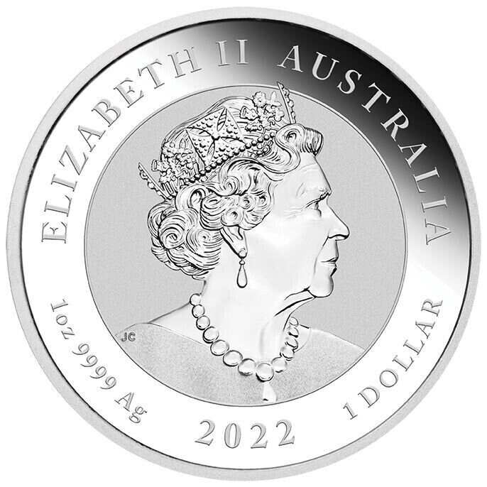 2022 Australia $1 1-oz Silver Chinese Myths & Legends Phoenix BU