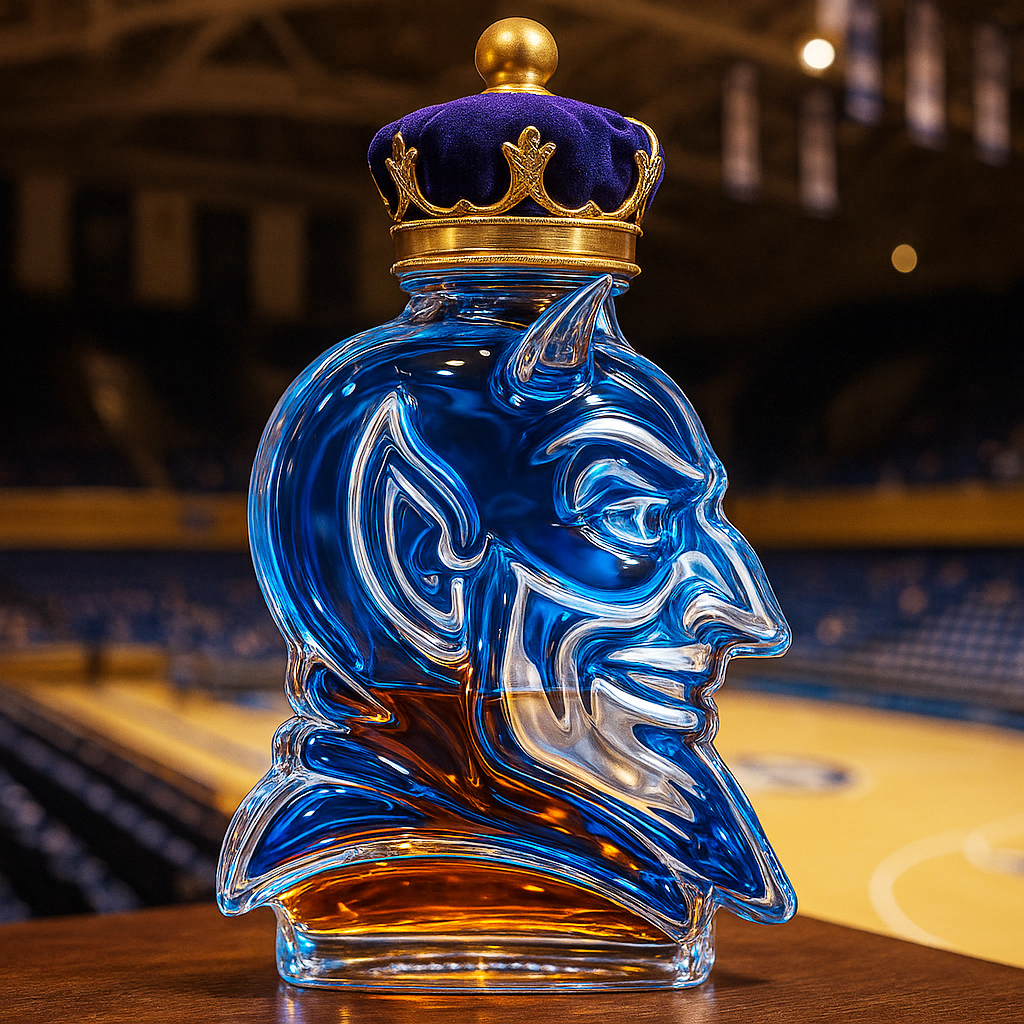 Blue Devil Whiskey Bottle