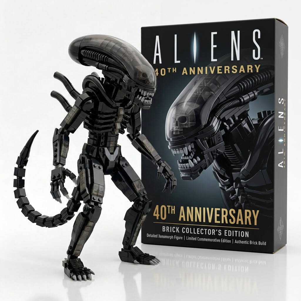 Aliens 40TH Anniversary Commemorative Brick Set
