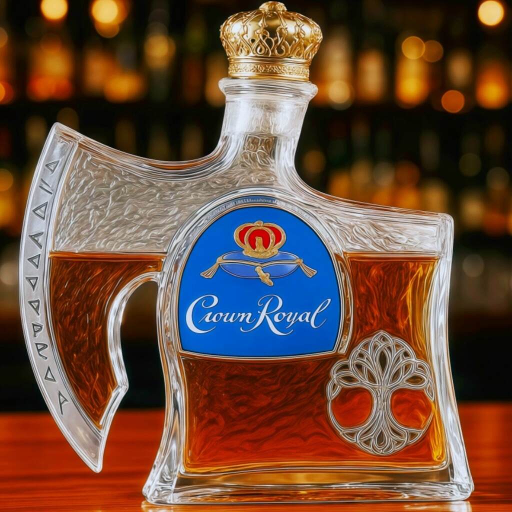 Viking Battle Axe Whiskey Bottle