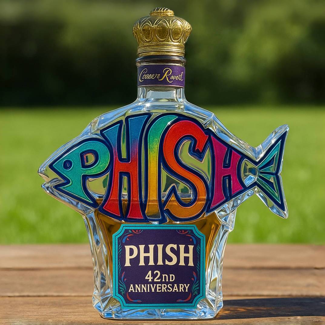 Phish 42nd Anniversary Whiskey Bottle