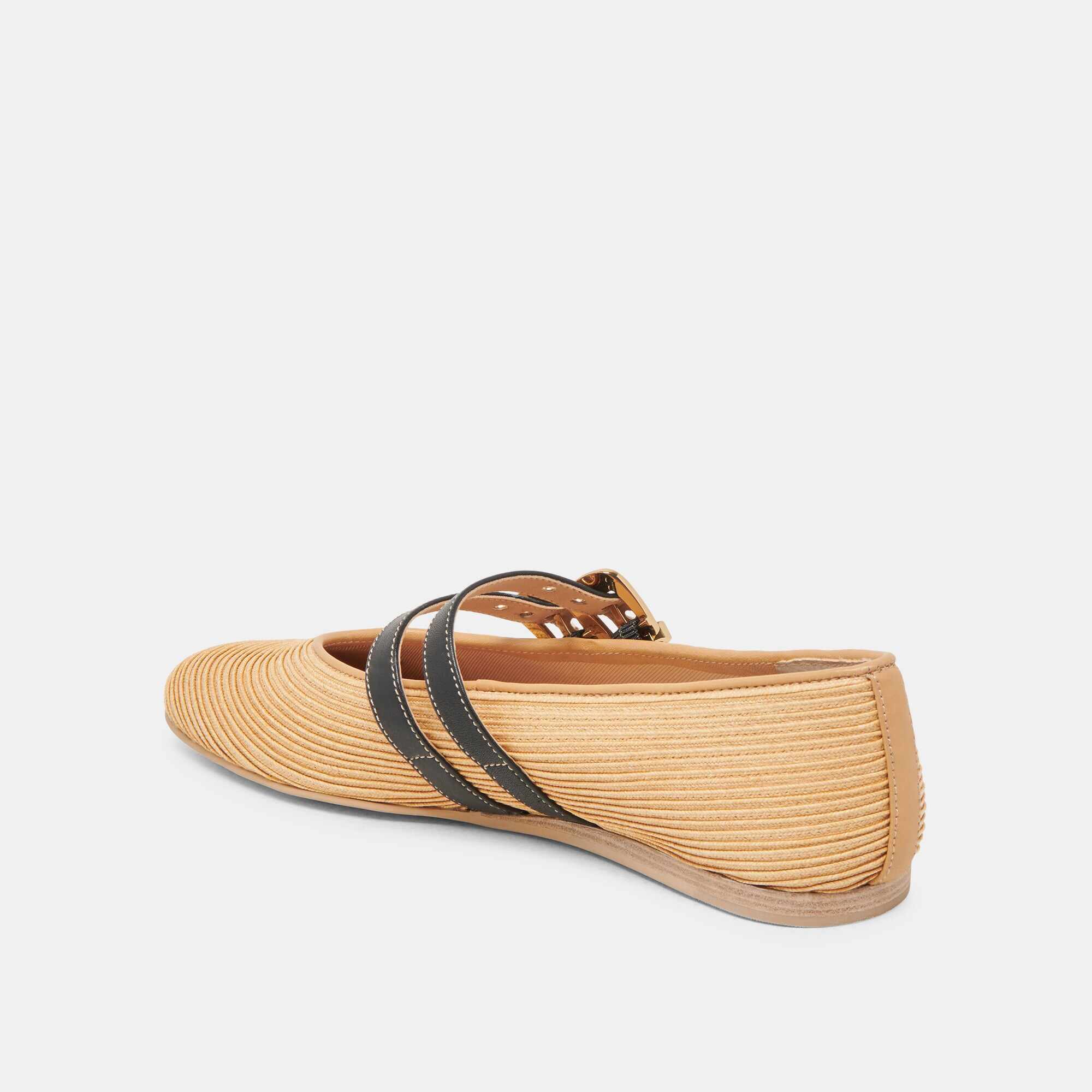 BAYLEE BALLET FLATS NATURAL RAFFIA