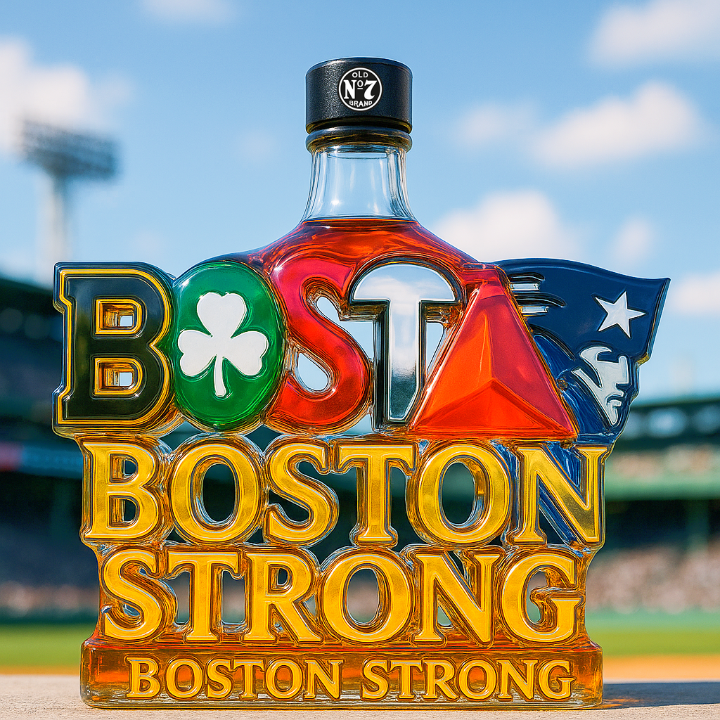 Boston Teams Glory Whiskey Bottle