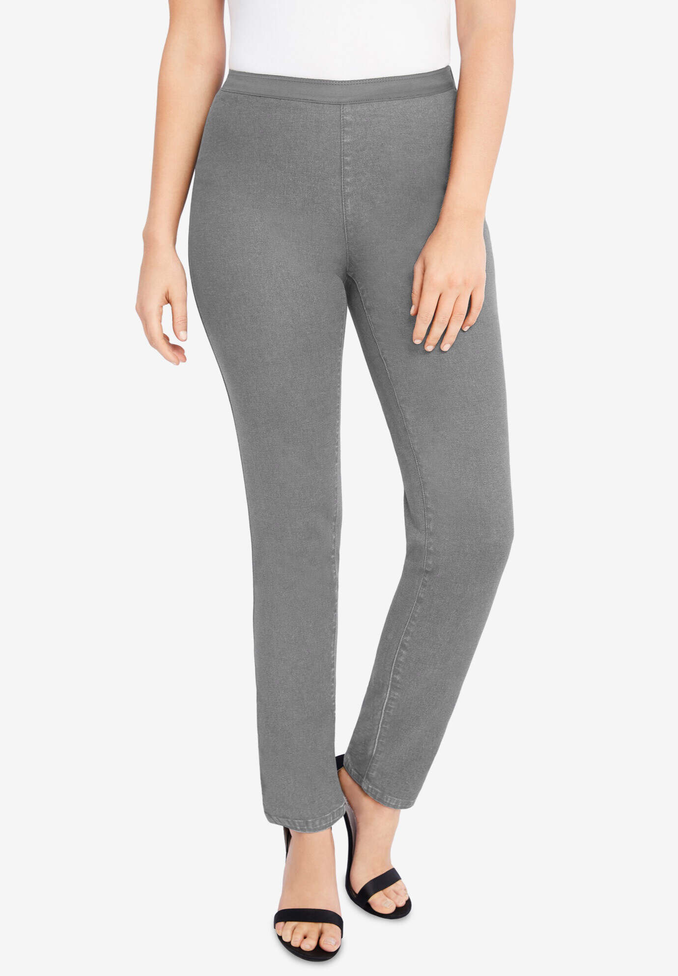 Stretch Denim Straight-Leg Jegging