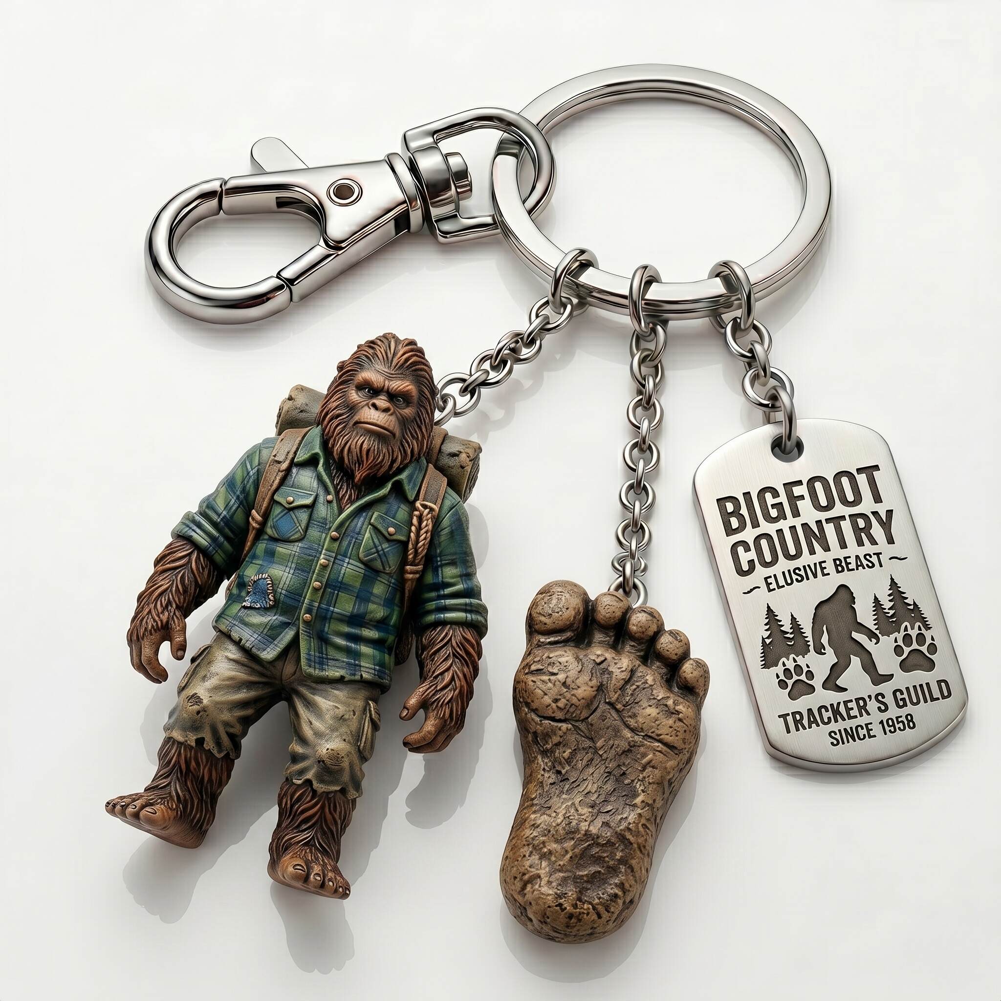 Bigfoot Pathfinder Adventure Keychain