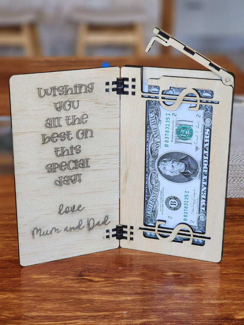 Birthday Money Cash Cards