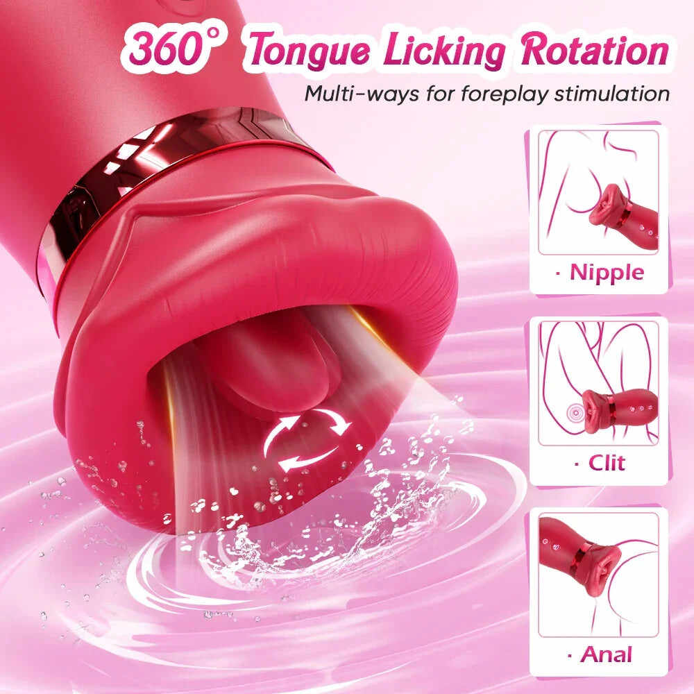 DearVibe Tongue Rose Vibrators