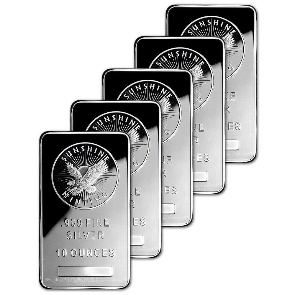 10 oz Sunshine Mint Silver Bar