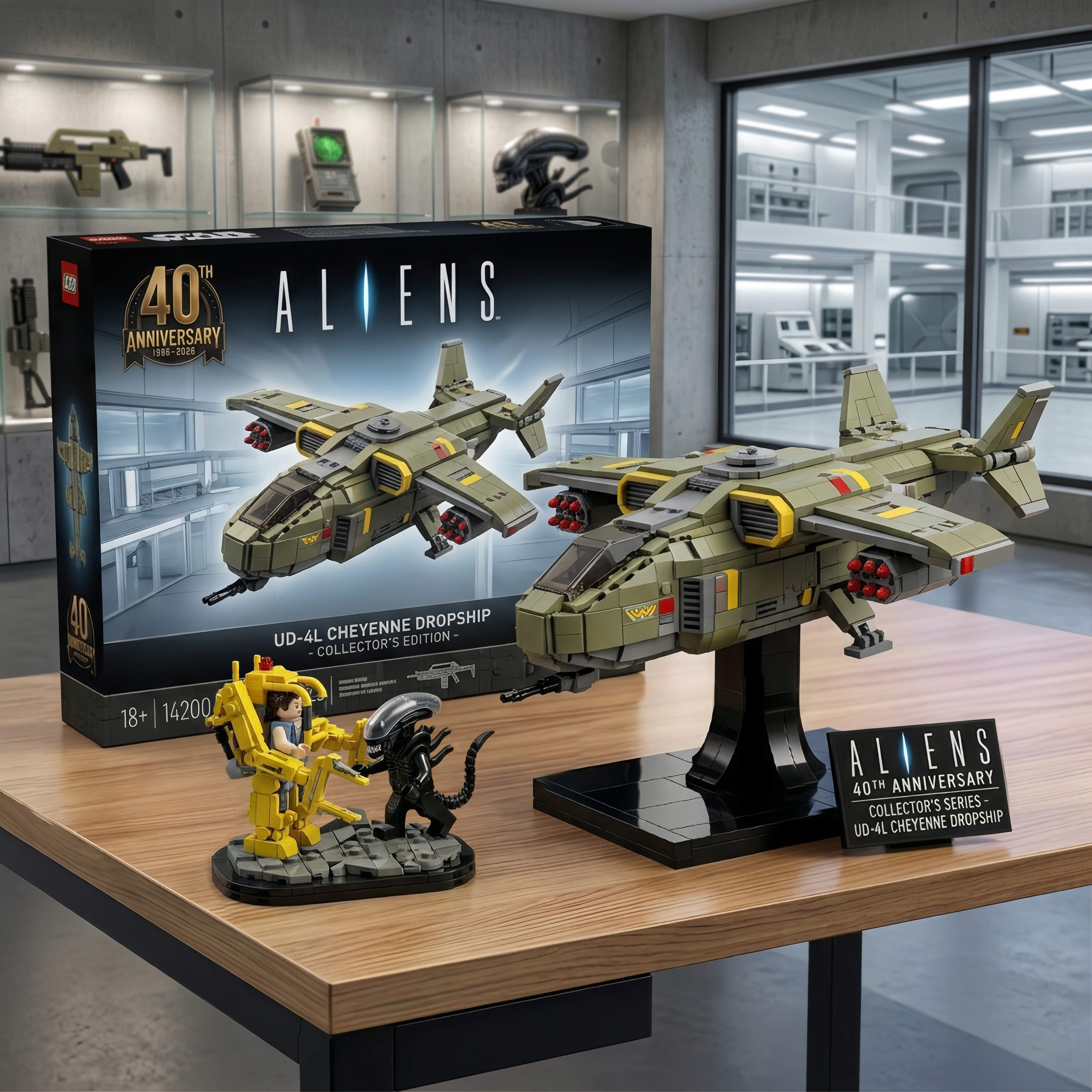 Aliens 40TH Anniversary UD-4L Brick Set（1986-2026）