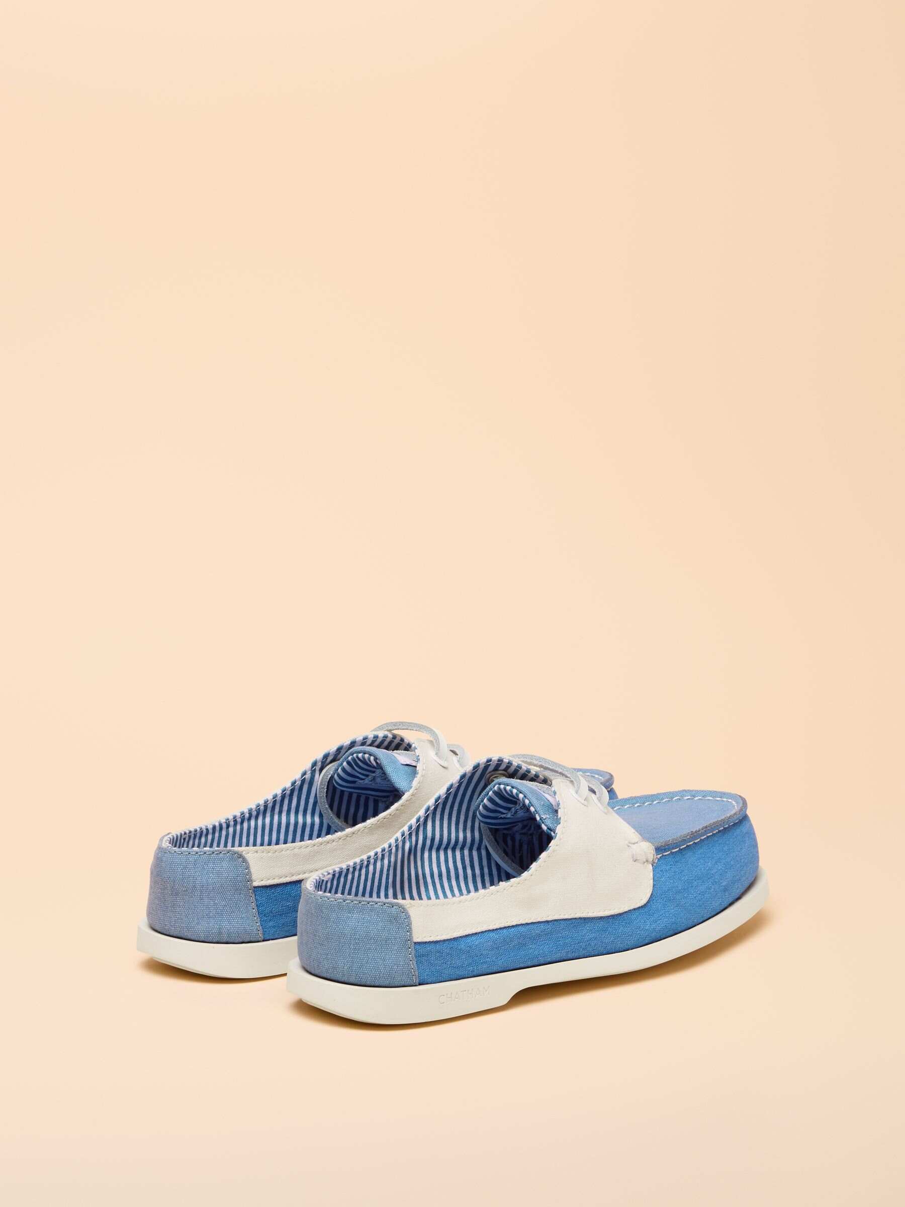 Joules X Chatham Pink Oat Mariner Deck Shoes