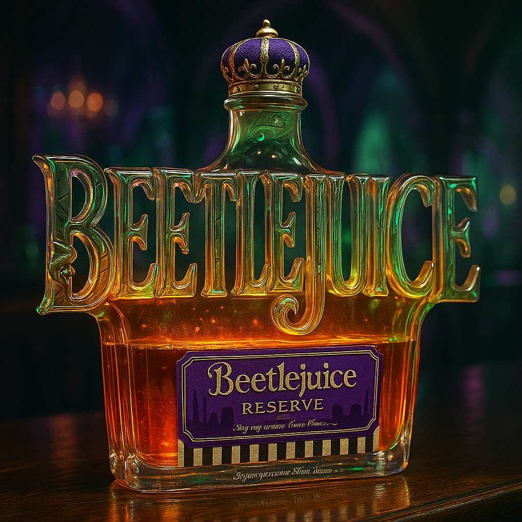 Beetlejuice Whiskey Bottle