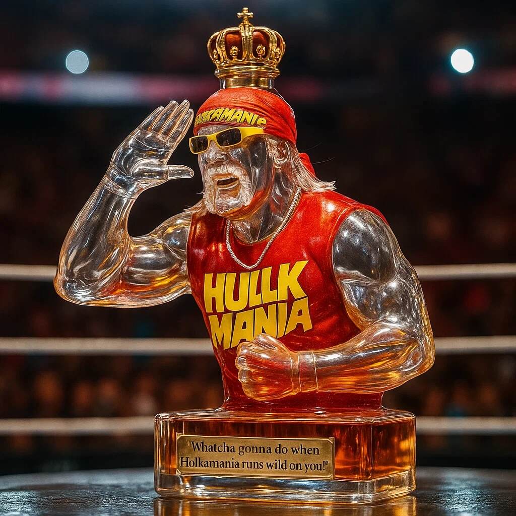 Legendary Champion Hulk Hogan Whiskey Bottle