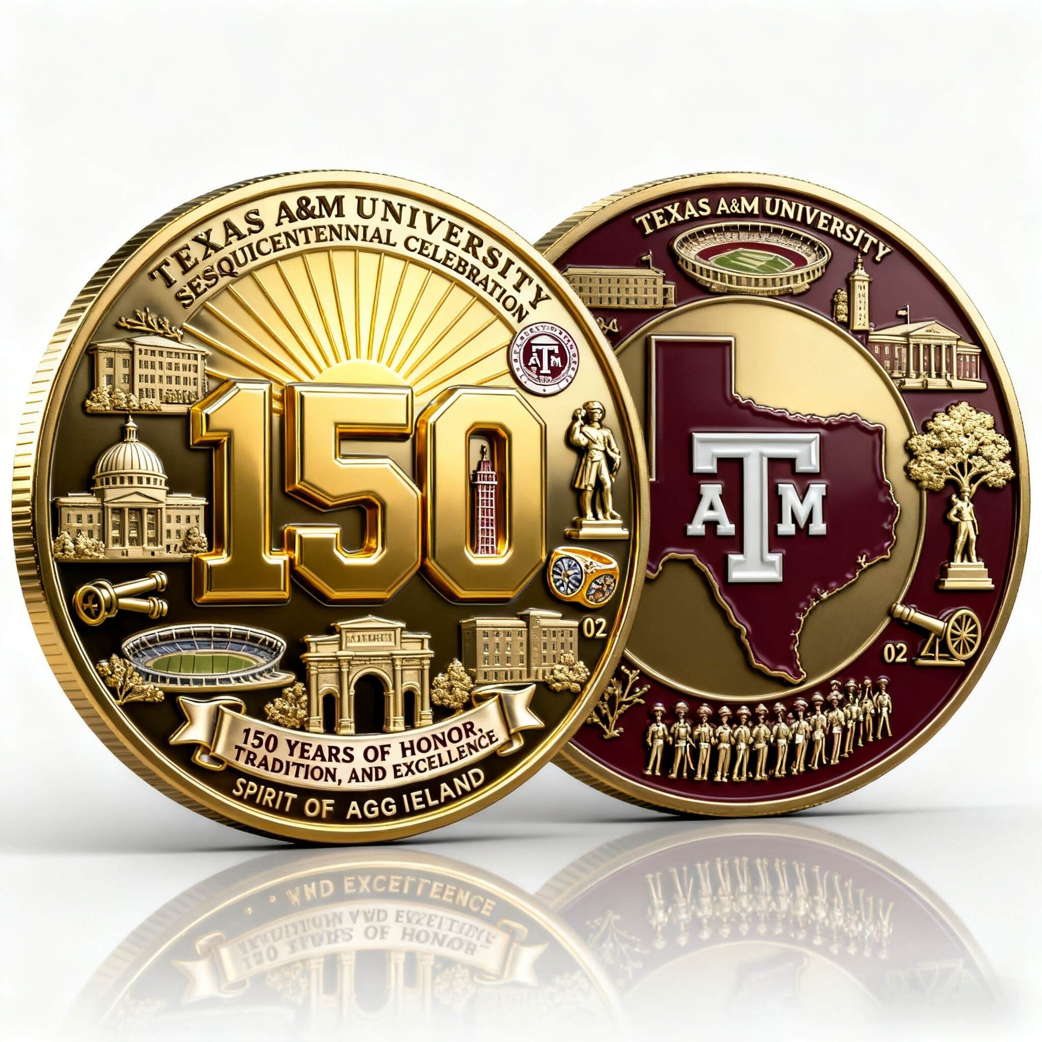 Texas A&M University150th Anniversary Commemorative Coin