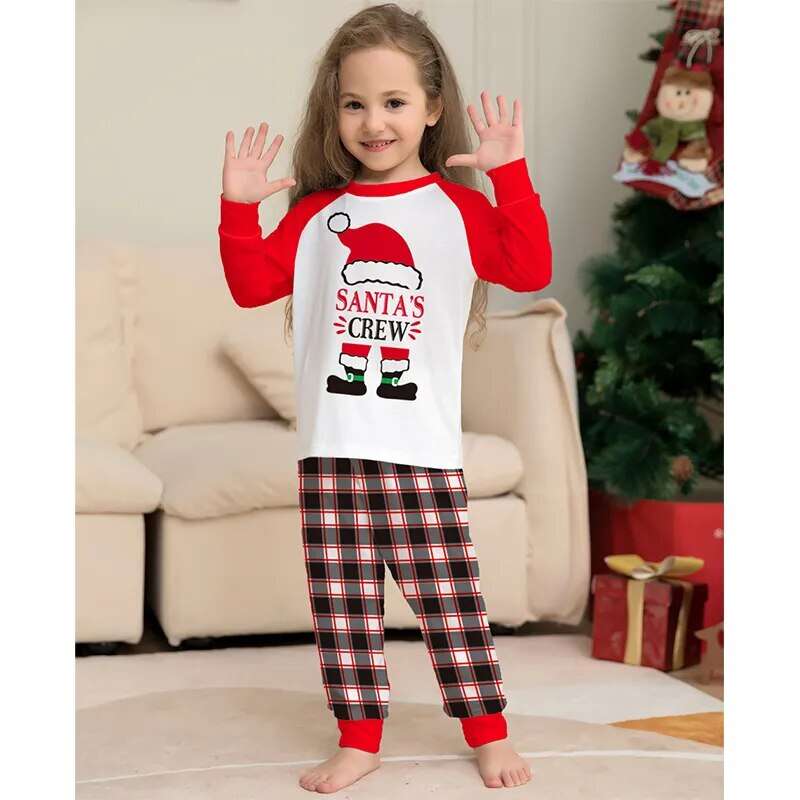 Santa Crew Christmas Family Matching Pajamas Outfits