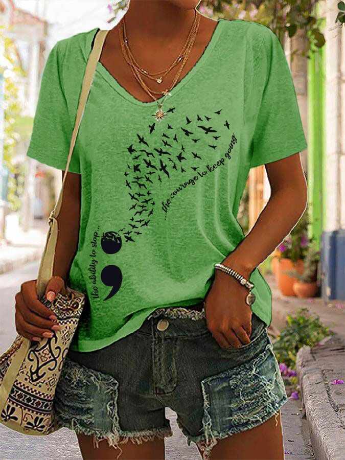 Women's Mental Health Casual T-Shirt