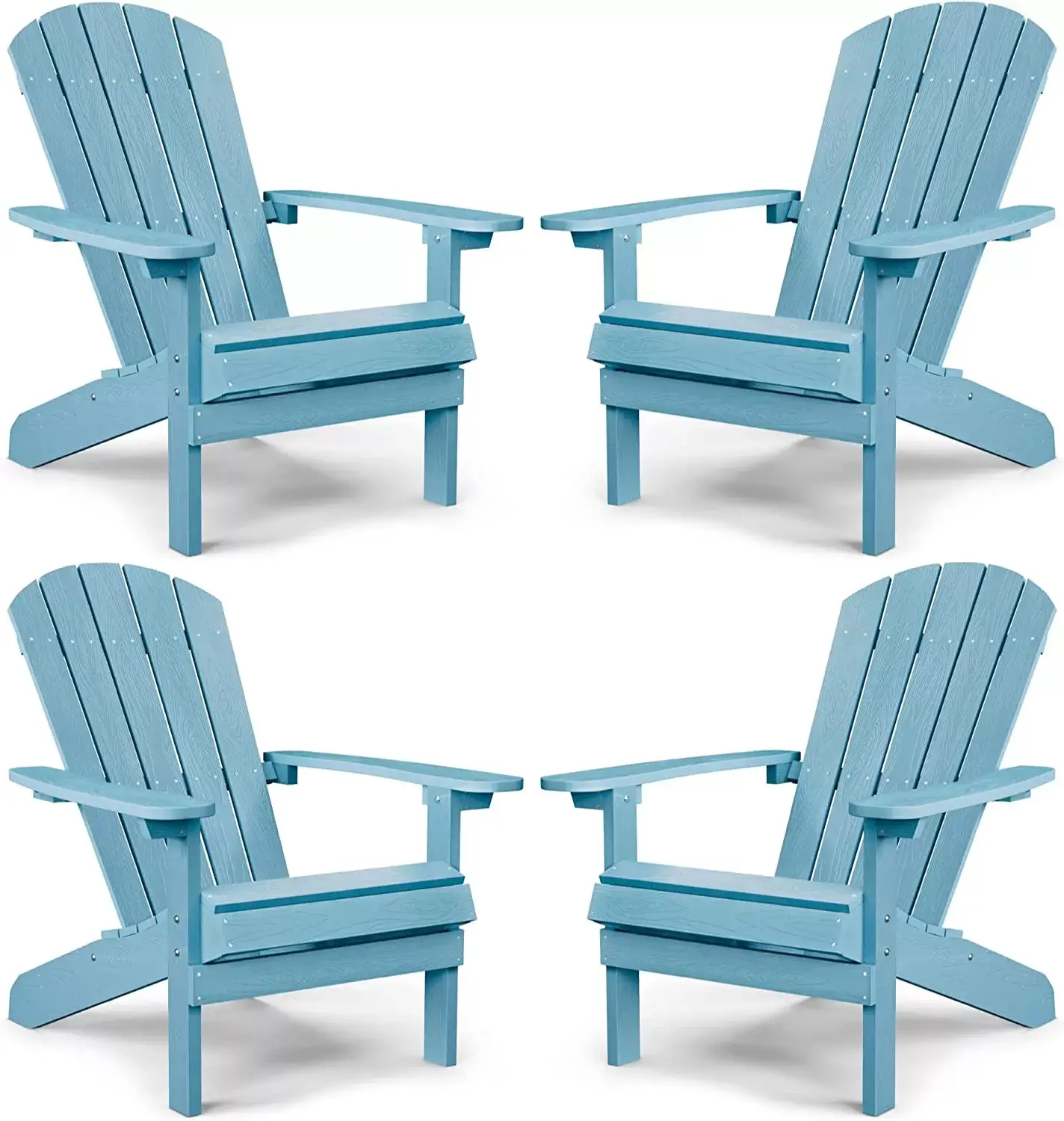 Adirondack Chair ,Patio Chairs 5 Steps Easy Installation,Widely Used in Outdoor, Fire Pit, Deck, Outside, Garden, Campfire Chairs