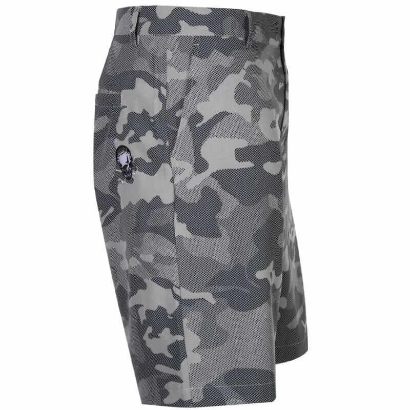 Camo X Cool-Stretch Men's Golf Shorts (Grey)