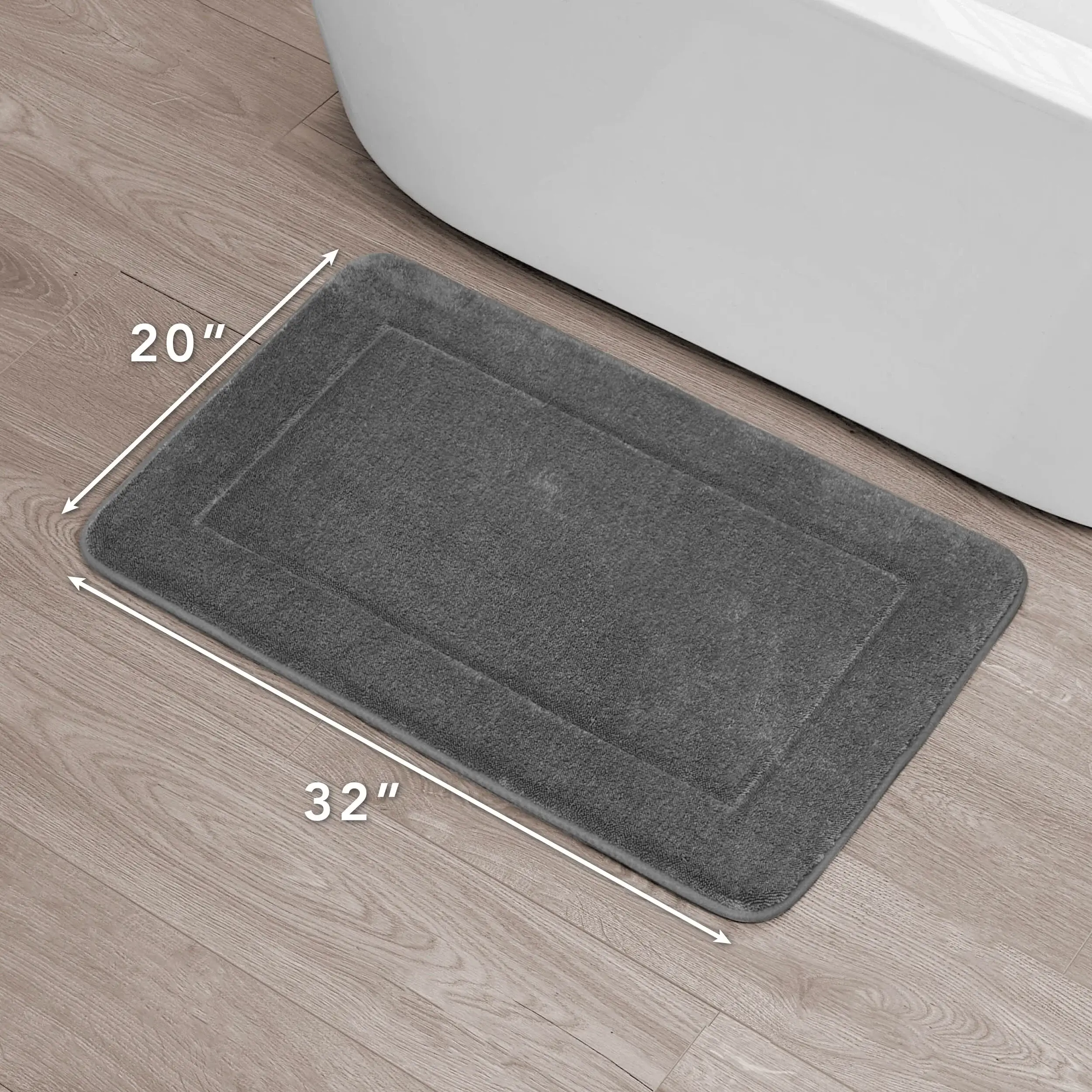 Oliver Brown Terry Memory Foam Bath Mat
