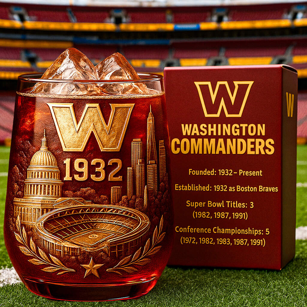 Washington Commanders Collector Glass