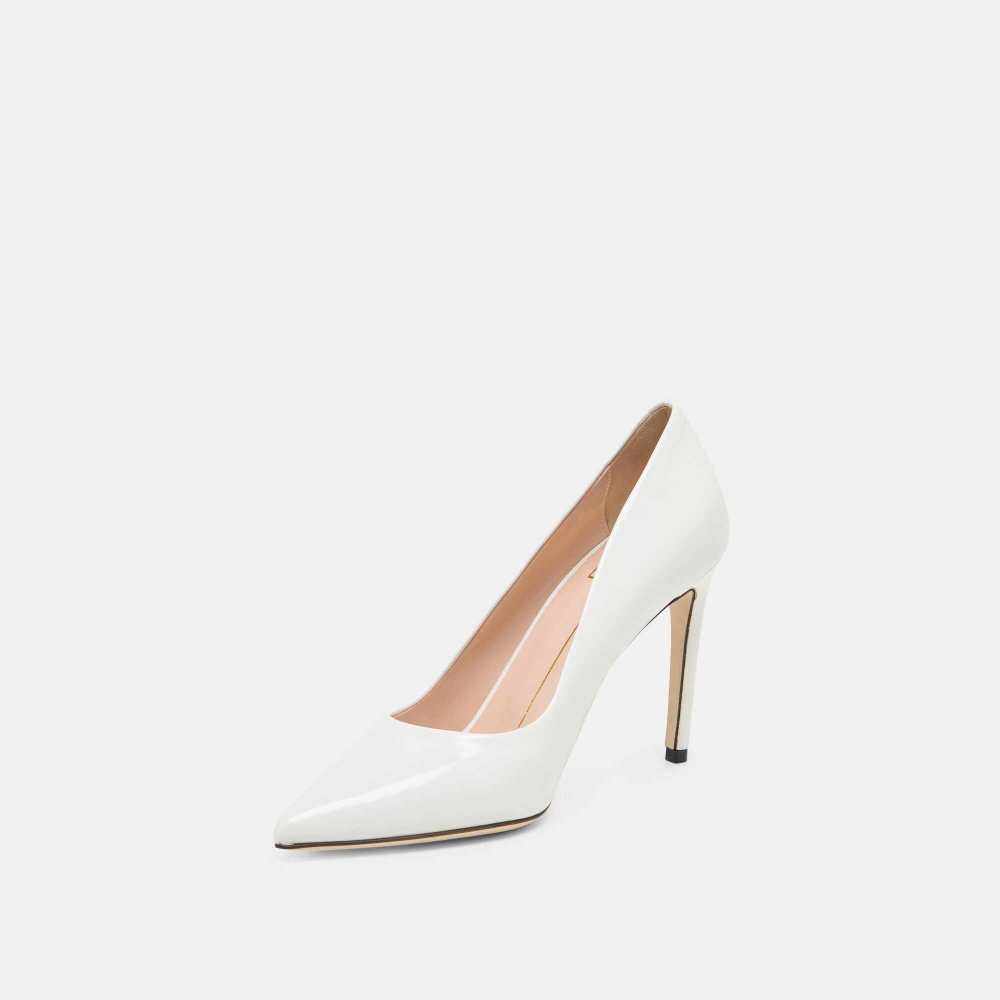 LANKY HEELS WHITE LEATHER