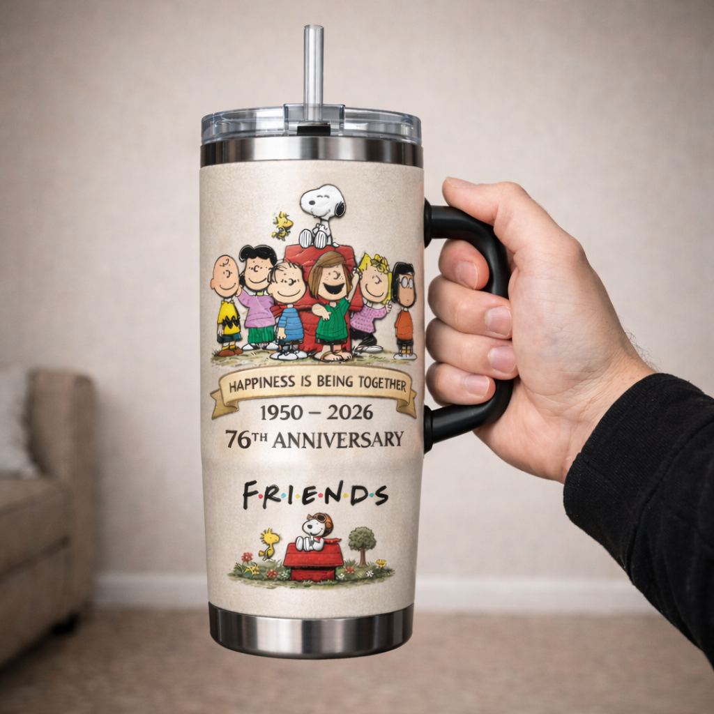 PEANUTS 76TH ANNIVERSARY INSULATED TUMBLER