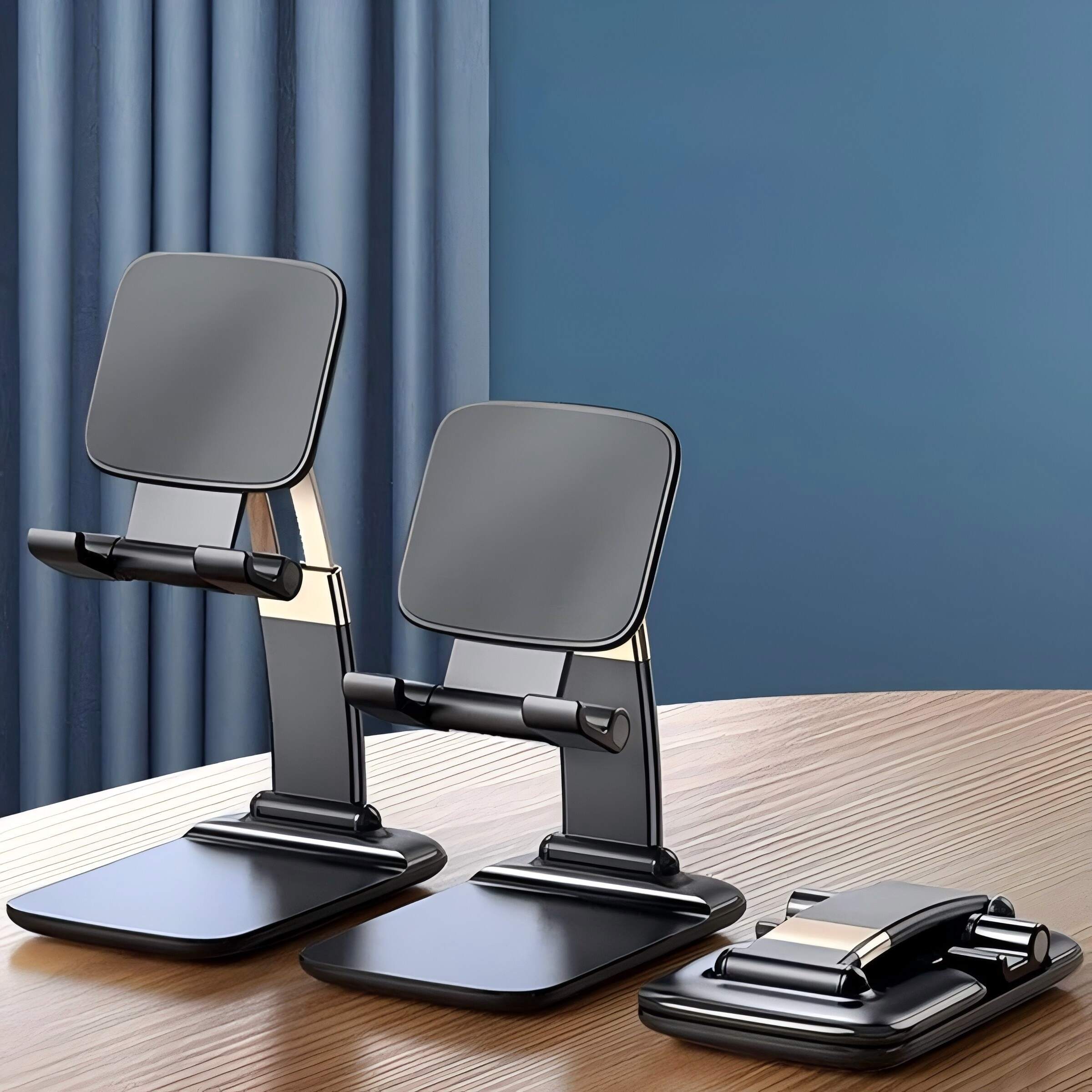 Desk Phone Holder, Foldable Hight Adjustable Phone Stand, Small And Flexible Compatible with Any Smartphones-L-311