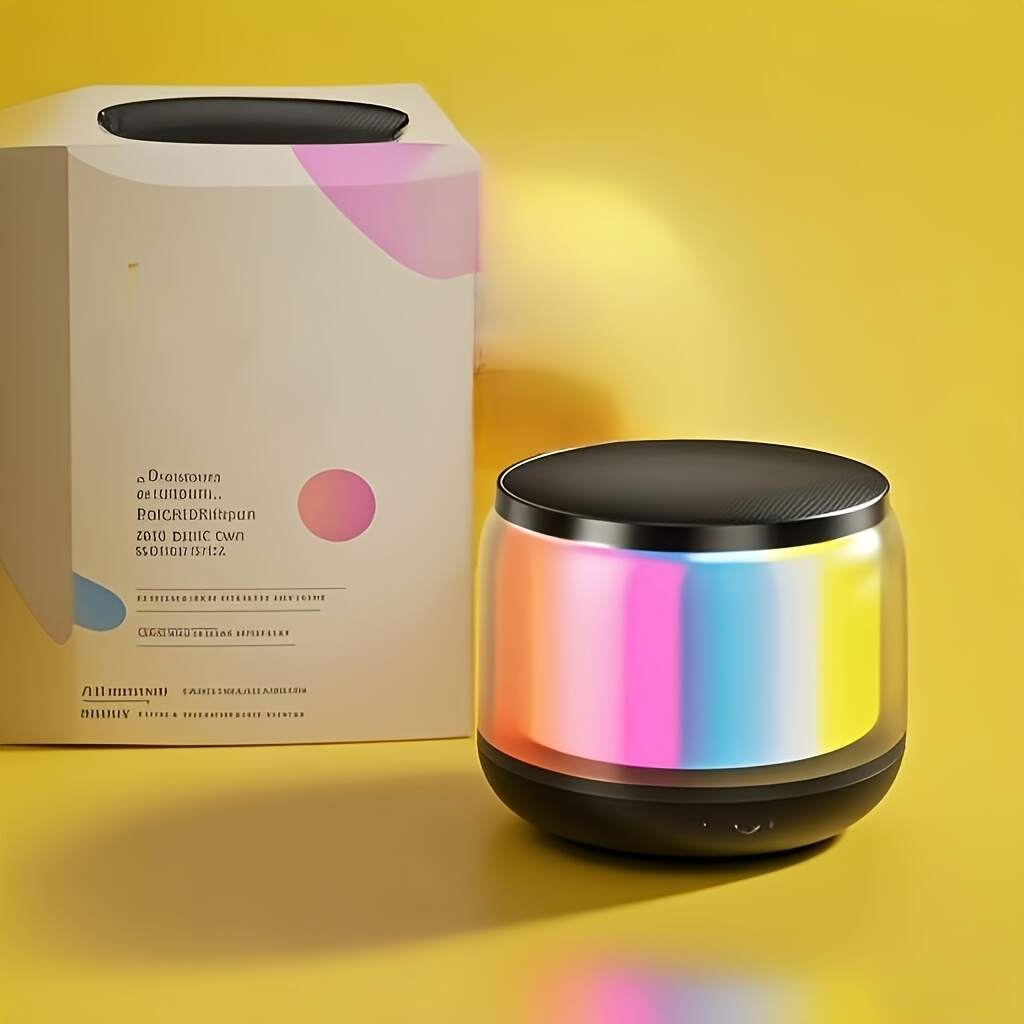 2025 Portable Outdoor Subwoofer Speaker with LED Flash Light - Wireless Wireless, Loud Bass, USB-C Rechargeable, 3-Level EQ for Camping, BBQs, Family Gatherings - Christmas/Birthday/4th of July Gift, Bbq Audio Enhancer, Sleek Glossy Finish, Durable Glossy