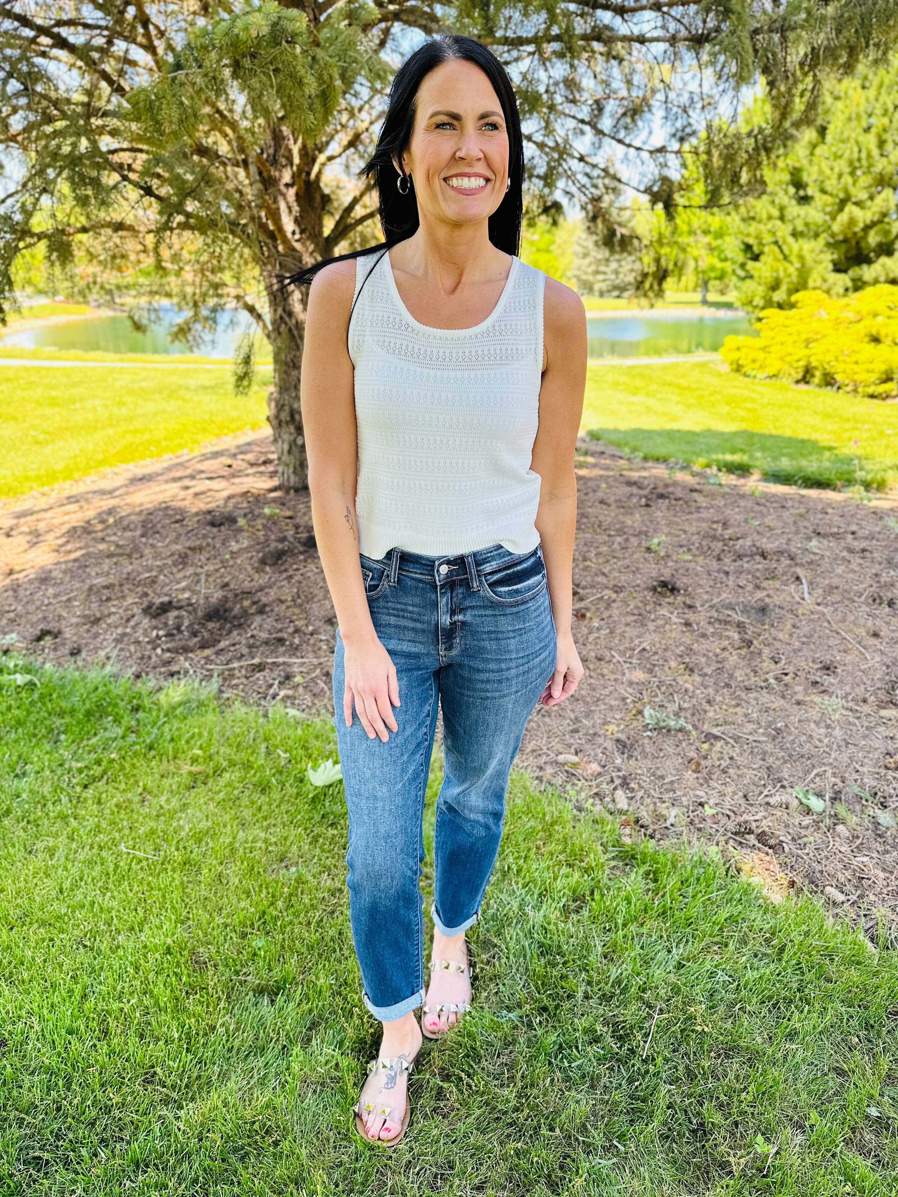 RESTOCK!  Reg/Curvy The Bleach Boys Nondistressed Boyfriend Jeans--Multiple Washes!