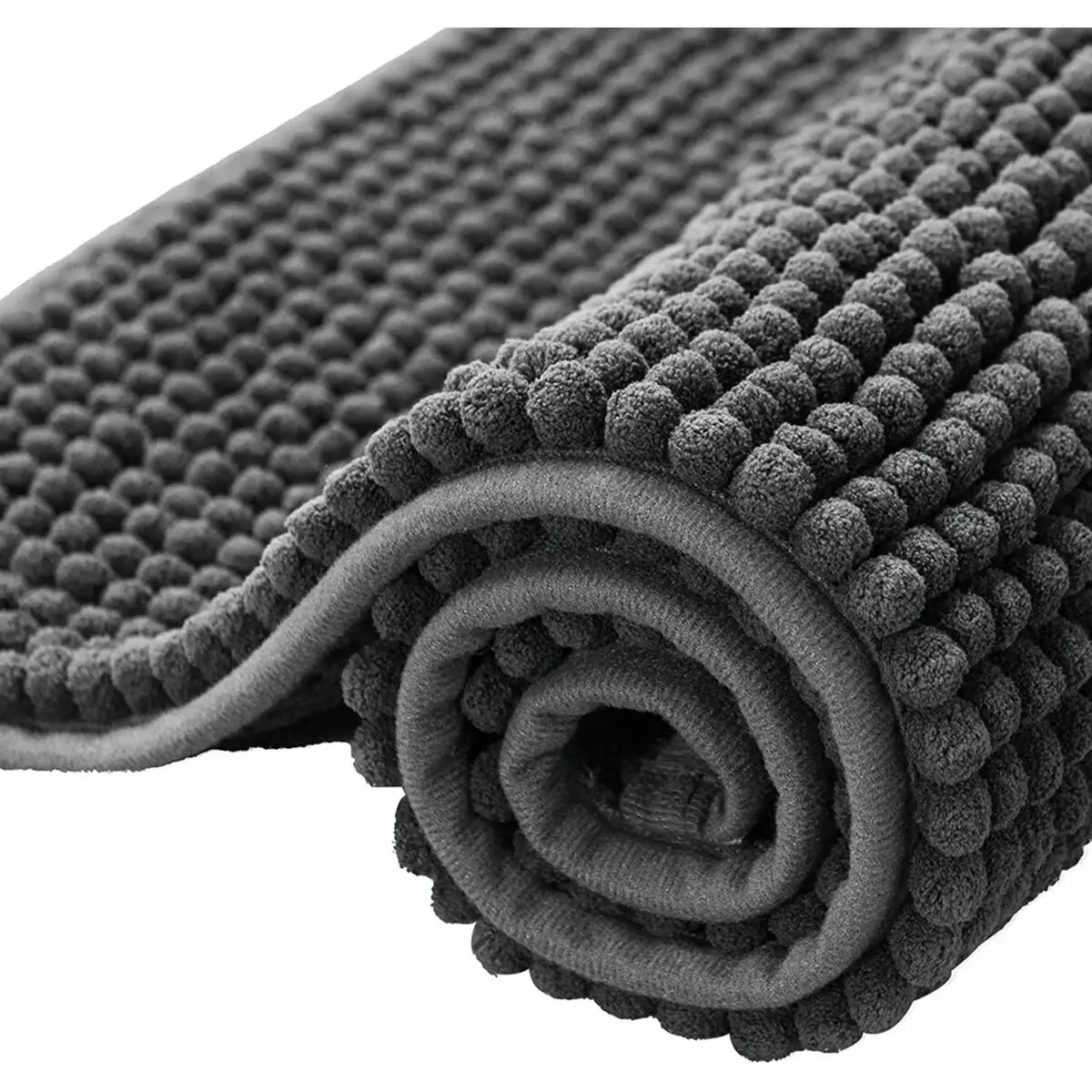 Subrtex Luxury Chenille Bath Rugs Soft Bathroom Mats