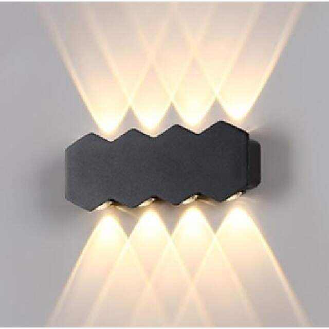 LED Wall Light 4/6/8 3 Color Light 2/3/4 Head IP65 Waterproof Wall Lighting 110-240V