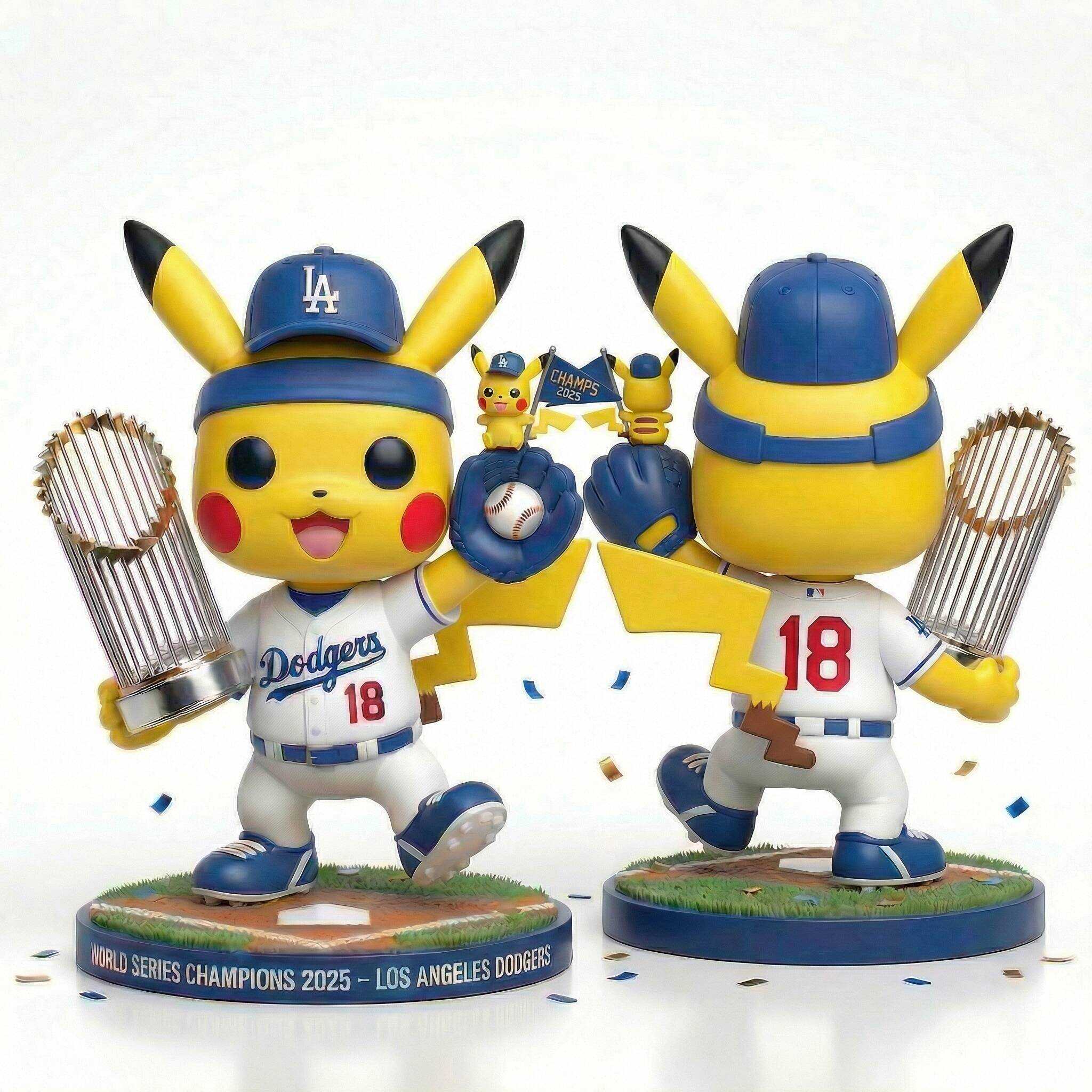 Pikachu x Dodgers 2025 World Series Champions – Limited Edition Figure ⚾️⚡️