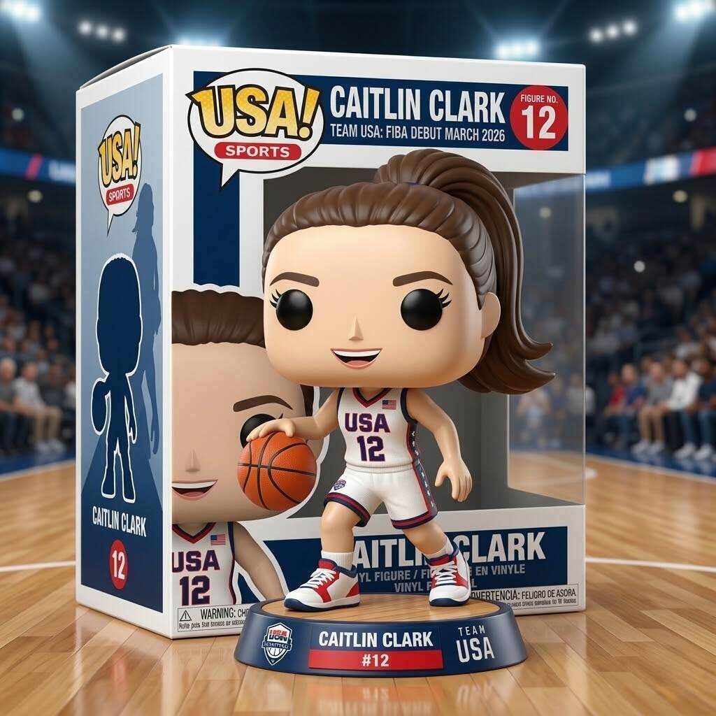 Caitlin Clark Team USA #12 POP! Vinyl Figure