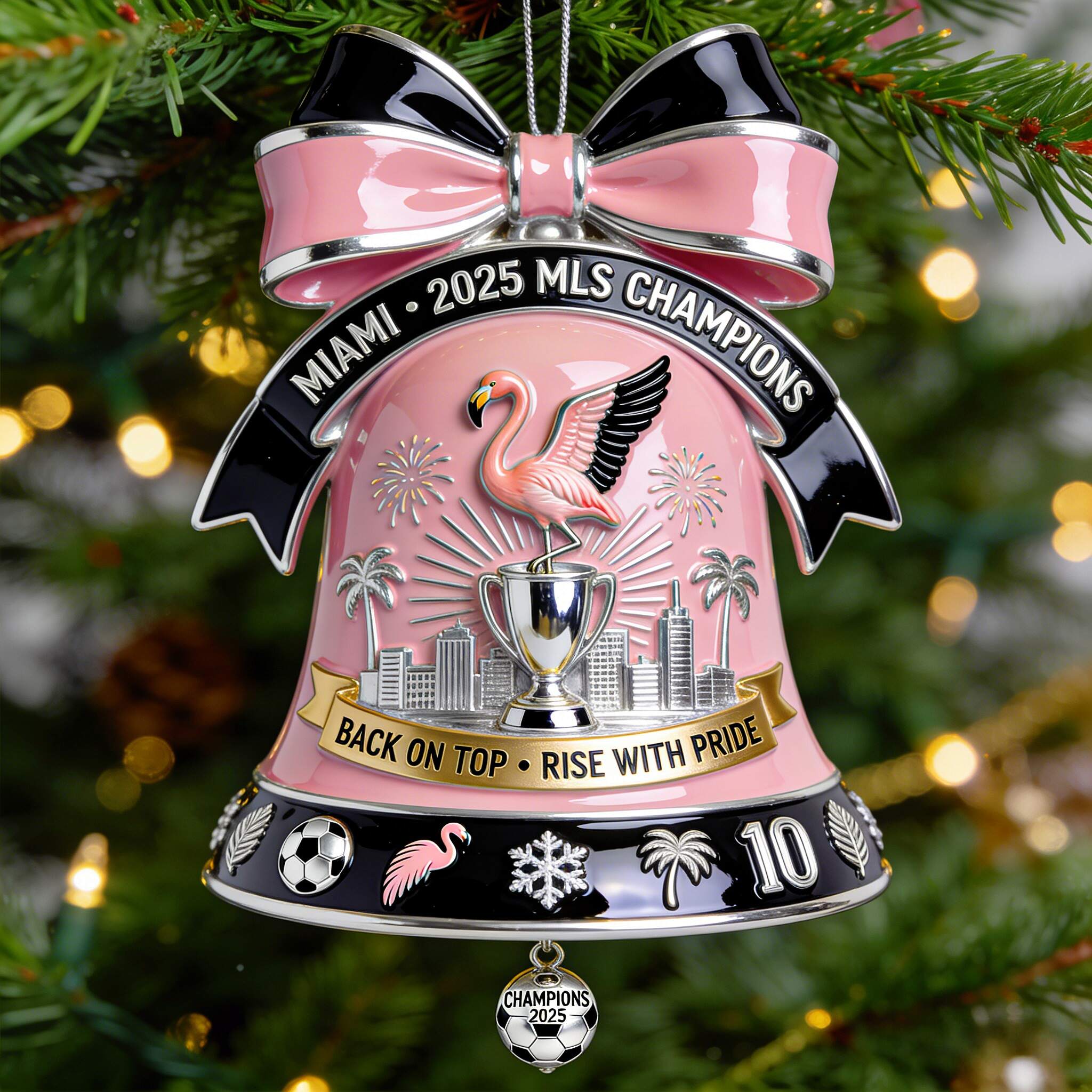 2025 Miami Champions Bell Ornament