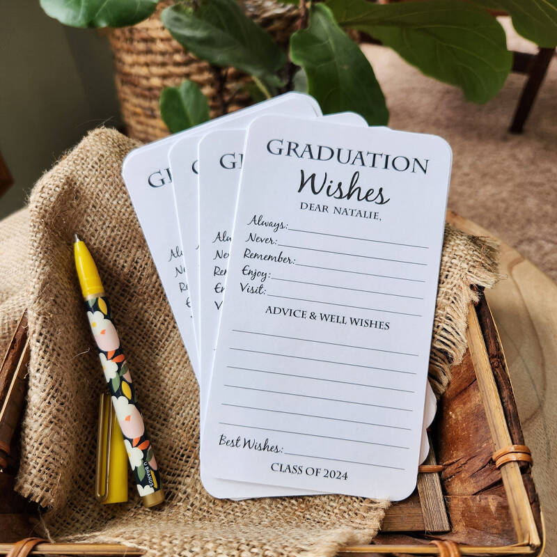 Set of 12 Graduation Wishes Cards