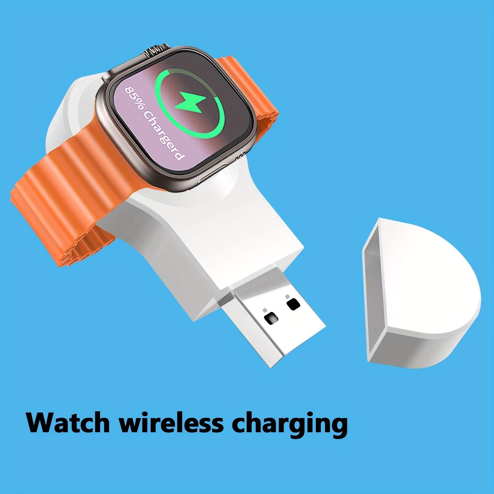 Portable Wireless for iwatch Charger | Fast Charging Magnetic Cordless Car Travel Charger For IWatch Series 9 8 7 6 5 4 3 2 1 SE Ultra 2 Ultra