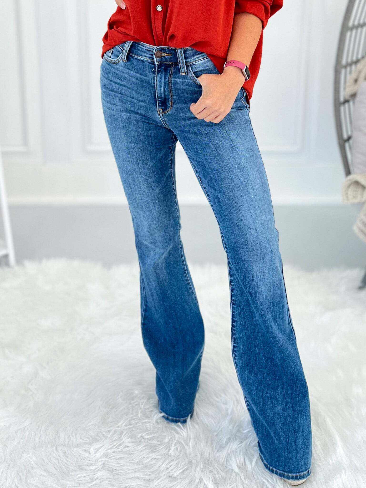 Christmas Classic Flare Jeans- Final Sale