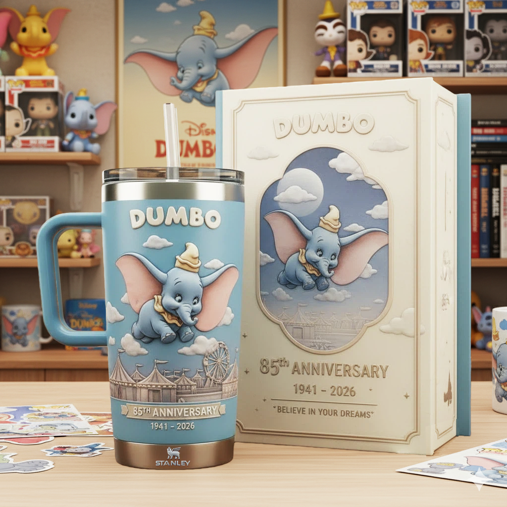 Flying Dream Elephant  Anniversary Tumbler