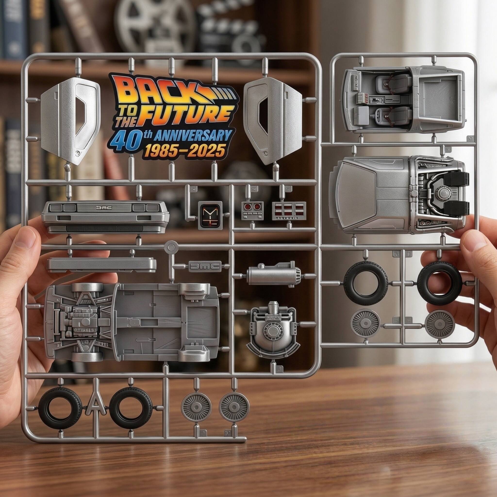 Back to the Future 40th Anniversary DeLorean Kit Card