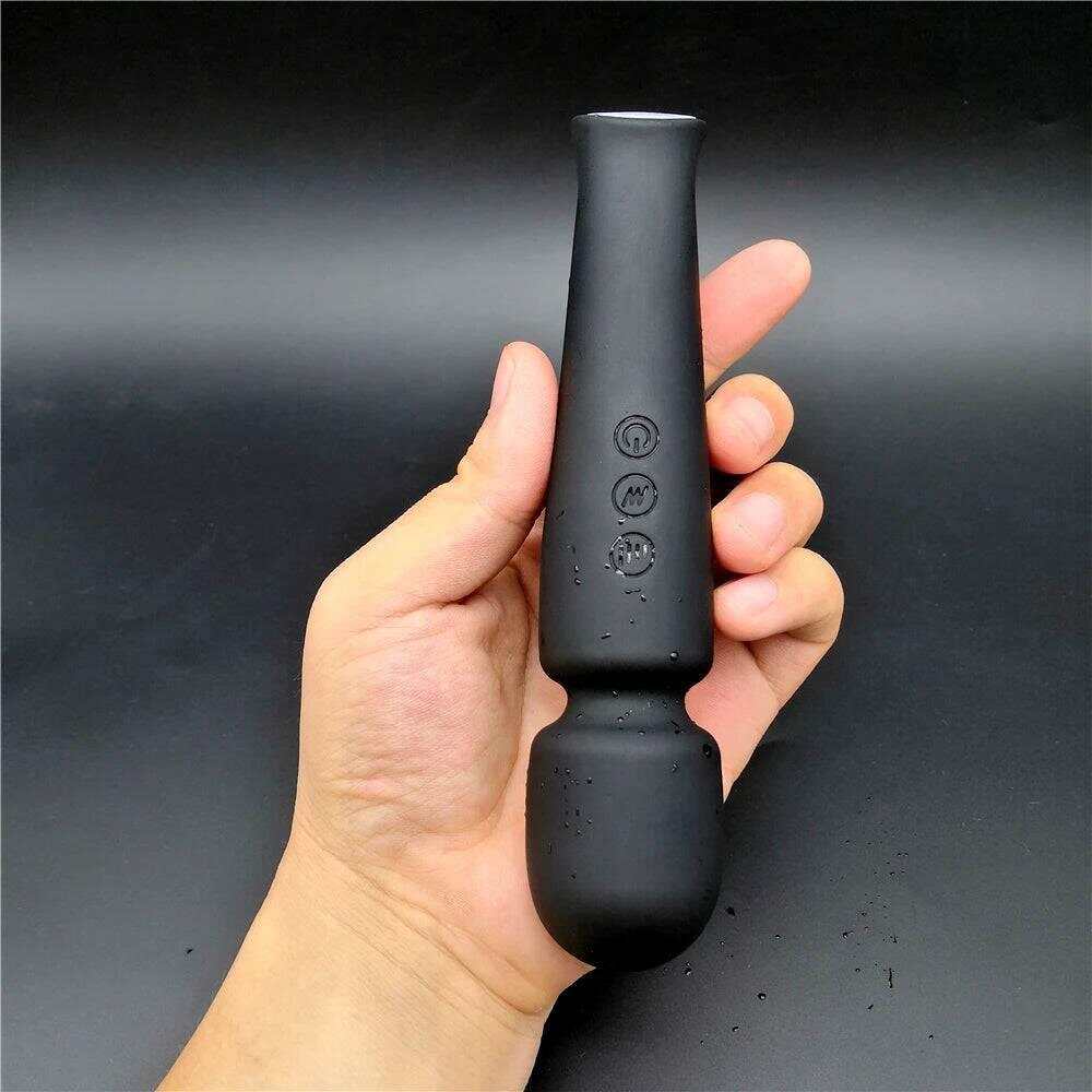Rechargeable Silicone Wand Massager with 20 Patterns & 8 Speeds