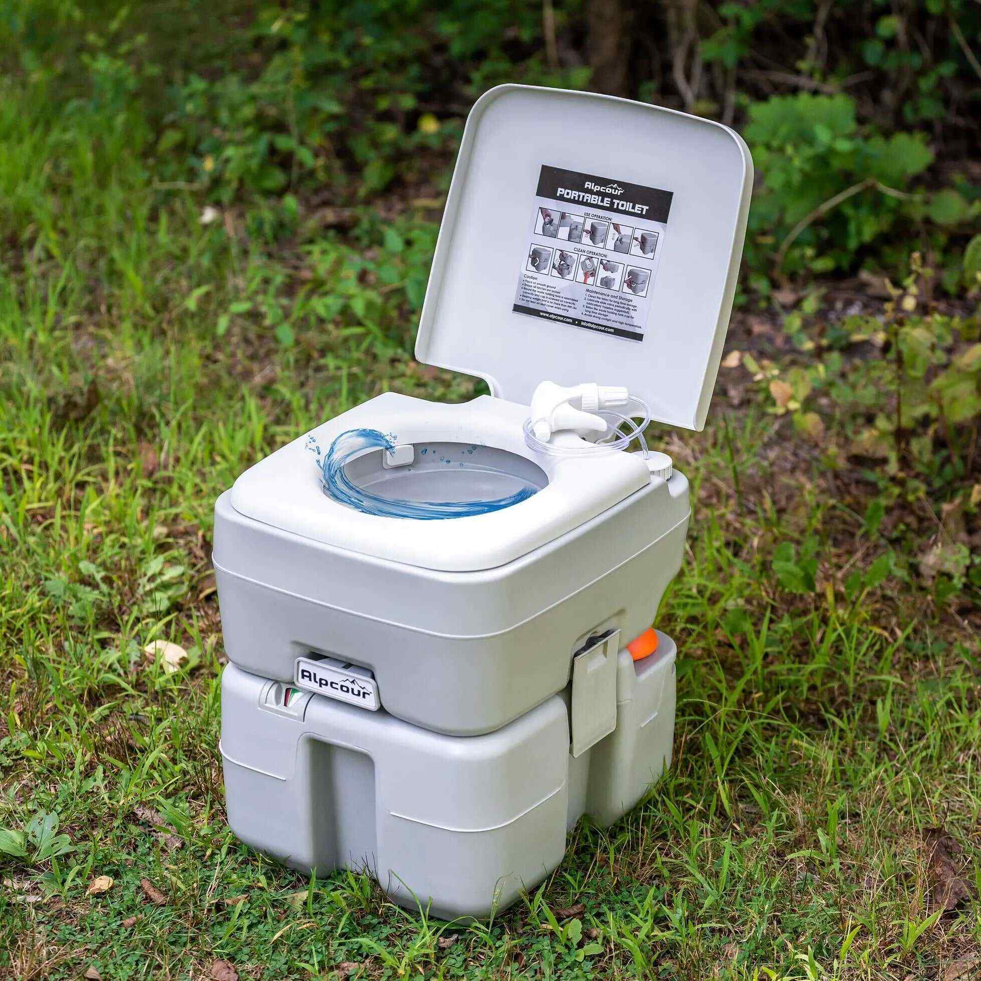 GreenPeak Compact Outdoor Commode Toilet
