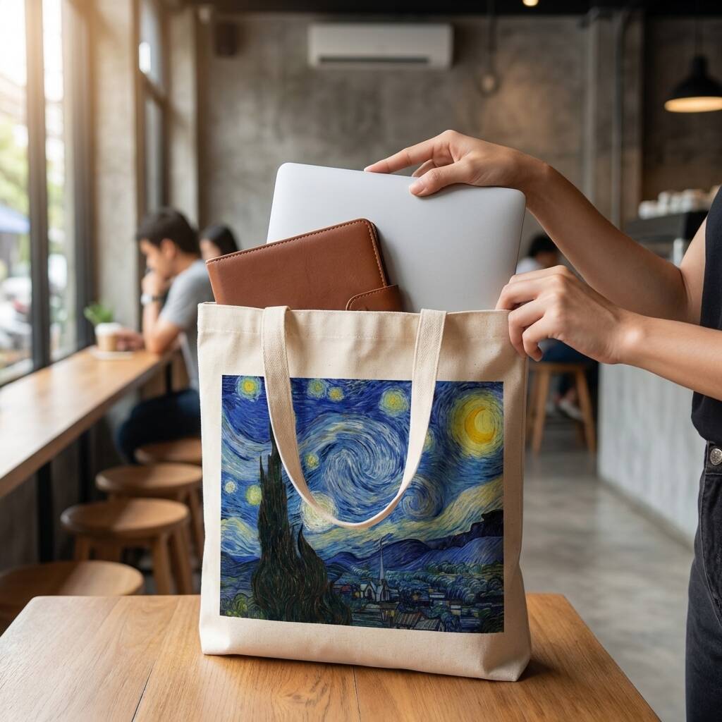 Starry Night Canvas Tote Bag – Carry Art, Carry Soul