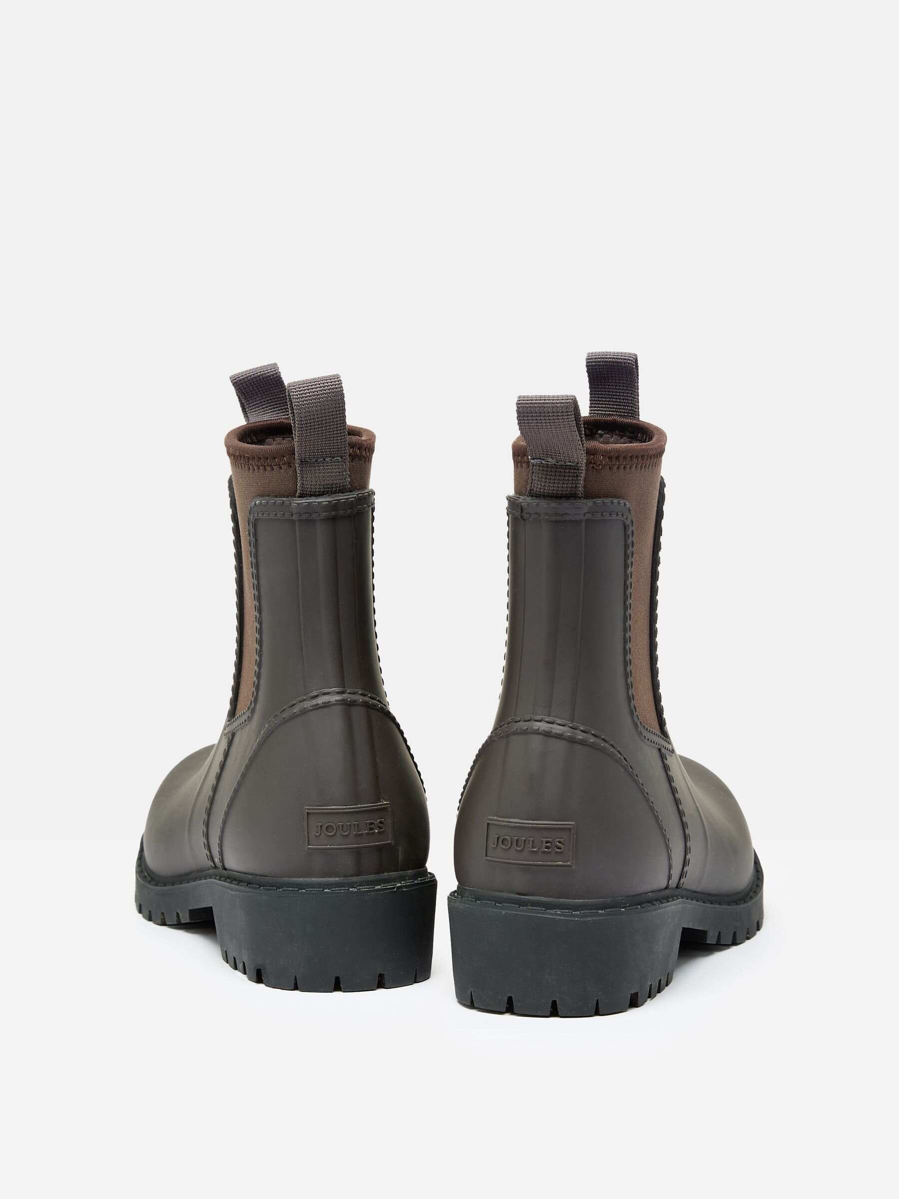 Oakfield Chocolate Brown Short Neoprene-Lined Ankle Wellies