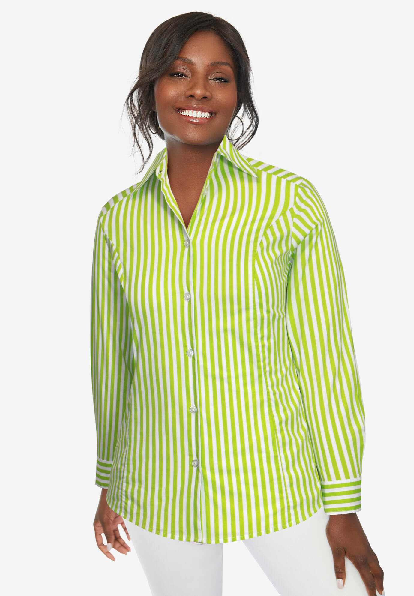 Stretch Cotton Poplin Shirt